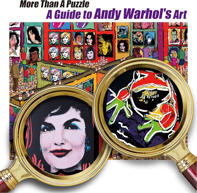 Antelope - 500 Piece Large Format Jigsaw Puzzle for Adults, Andy Warhol Jigsaw Puzzles, Large Pieces, No Dust Puzzles for Senior Citizen, 500 PC, Non-Glare Finish, Interlock Smoothly