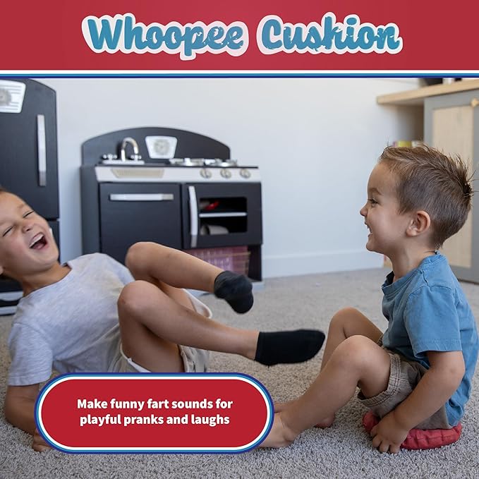 Continuum Games Way Back Toys Auto Inflating Whoopie Cushion, Novelty Family Fun Game for Ages 5 and up