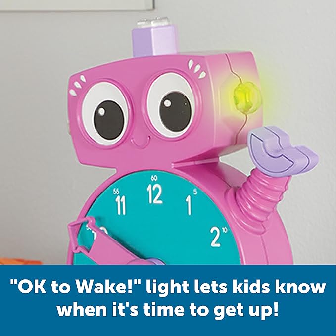 Learning Resources Tock The Learning Clock Pink - Digital Clock for Classroom, Telling Time, Kids Timer, Homeschool Essentials, Montessori, Toddler School Supplies, Gifts for Boys and Girls