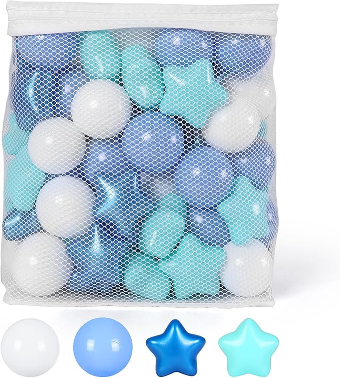 STARBOLO Ball Pit Balls - 100pcs-4colors Crush Proof Plastic Children's Toy Balls Macaron Ocean Balls for Birthday Parties Games Pool