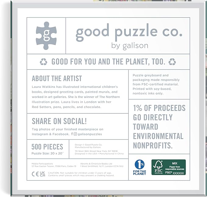 Good Puzzle Co Gardener's Nook – 500 Piece Jigsaw Puzzle Featuring Beautiful Artwork of Garden Shed During Spring