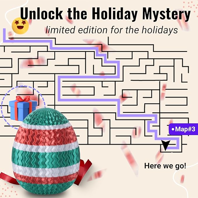 Maze Egg Money Puzzle Gift Box: Available in 4 Unique Internal Designs - Secret Cash Holder & Surprise Gift Container for Easter, Birthday, Wedding - Fun Brain Teaser Toy for Kids & Adults