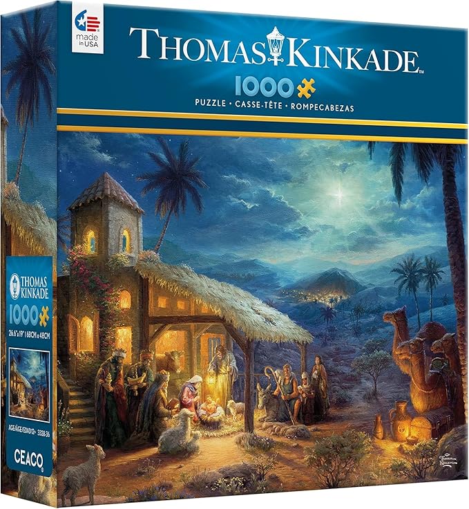 Ceaco - Thomas Kinkade - Holiday - Nativity - 1000 Piece Jigsaw Puzzle