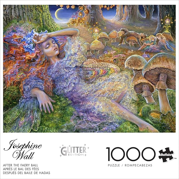 Buffalo Games - Josephine Wall - Glitter - After the Faery Ball - 1000 Piece Jigsaw Puzzle for Adults - Challenging Puzzle Perfect for Game Nights - Finished Size is 26.75 x 19.75