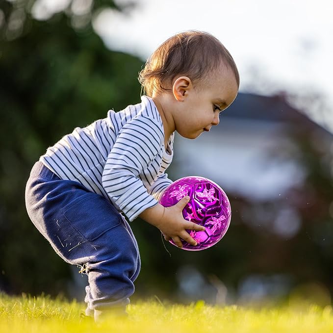 Soccer Ball Size 2 Size 3 Size 4 For Toddlers Kids Ages 1-3 3-8 8-12 - Glitter Unicorn Dinosaur Design - Sports & Outdoors Ball with Pump Deflated - Gift for Girls Boys Children Youth School Birthday