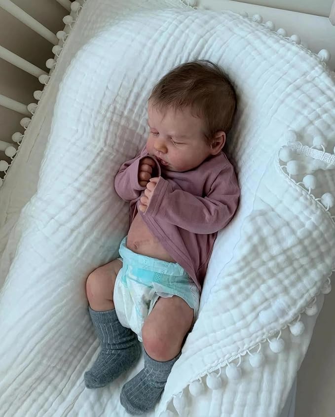 Zero Pam Full Silicone Reborn Baby Dolls Boy-20 in Reborn Baby Dolls Silicone Full Body, Anatomically Correct Realistic Babys Doll, Real Life Newborn Doll with Accessories