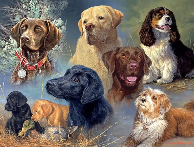 Buffalo Games - James Hautman - Treasured Friends - 750 Piece Jigsaw Puzzle for Adults -Challenging Puzzle Perfect for Game Nights - Finished Size is 24.00 x 18.00