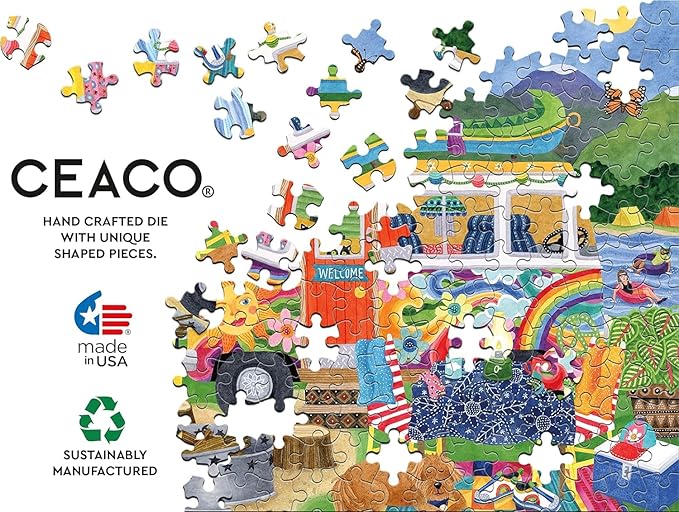 Ceaco - Happy Camper - Waterfall Camper - 300 Piece Jigsaw Puzzle