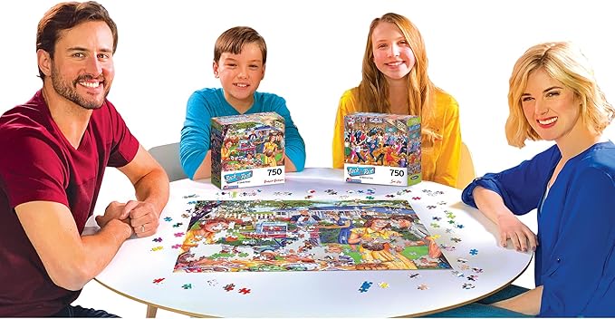 RoseArt - Back to The Past - Backyard BBQ - 750 Piece Jigsaw Puzzle for Adults