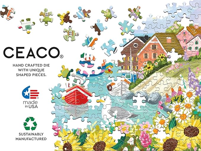 Ceaco - Olivia Gibbs - Sea Town Harbor - 300 Piece Jigsaw Puzzle