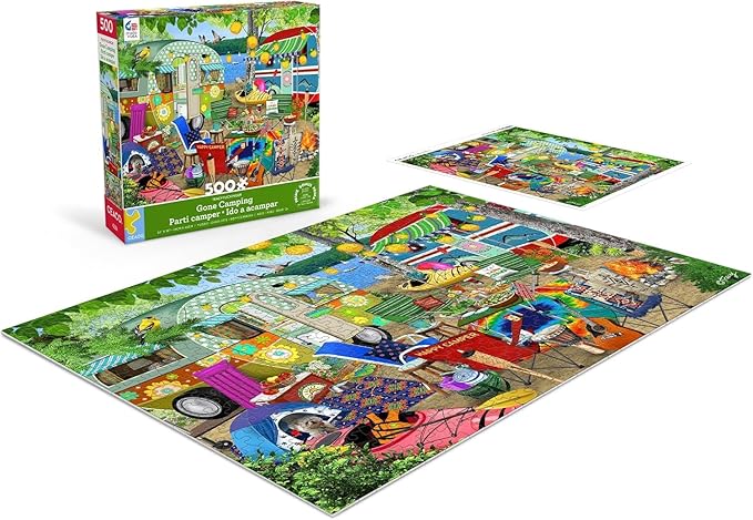 Ceaco - Tracy Flickinger - Gone Camping - 500 Piece Jigsaw Puzzle