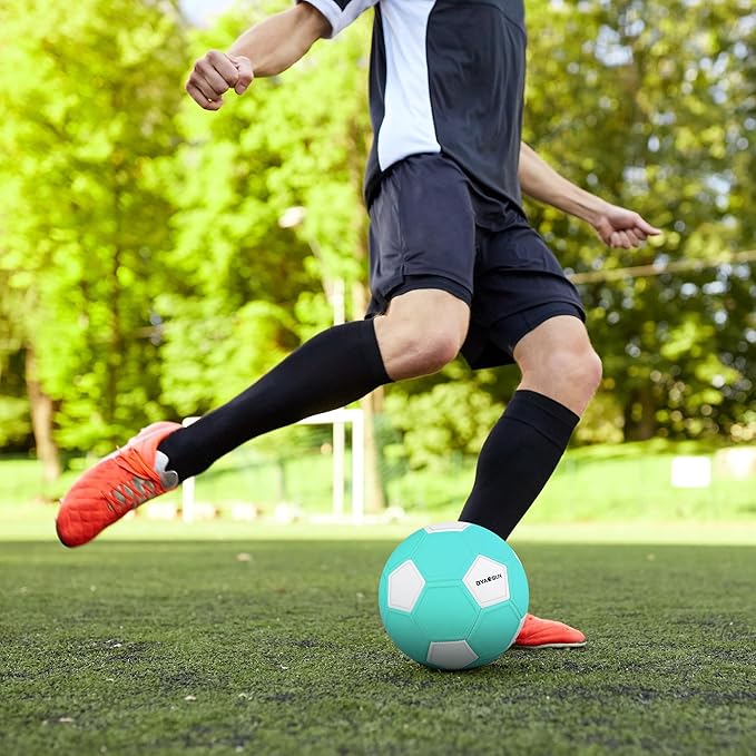 Curve Soccer Ball Size 4, Swerve Soft Balls for Outdoor and Indoor,Size 4 Soccer Ball for Boys and Girls