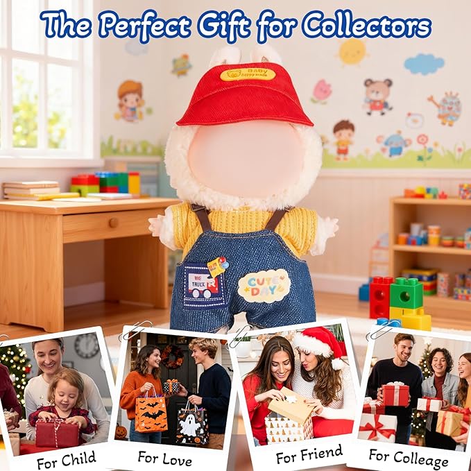17cm Doll Clothes, Clothes for Dolls Outfit, Accessories for 17cm Dolls Clothes, No Doll Included (Classic)
