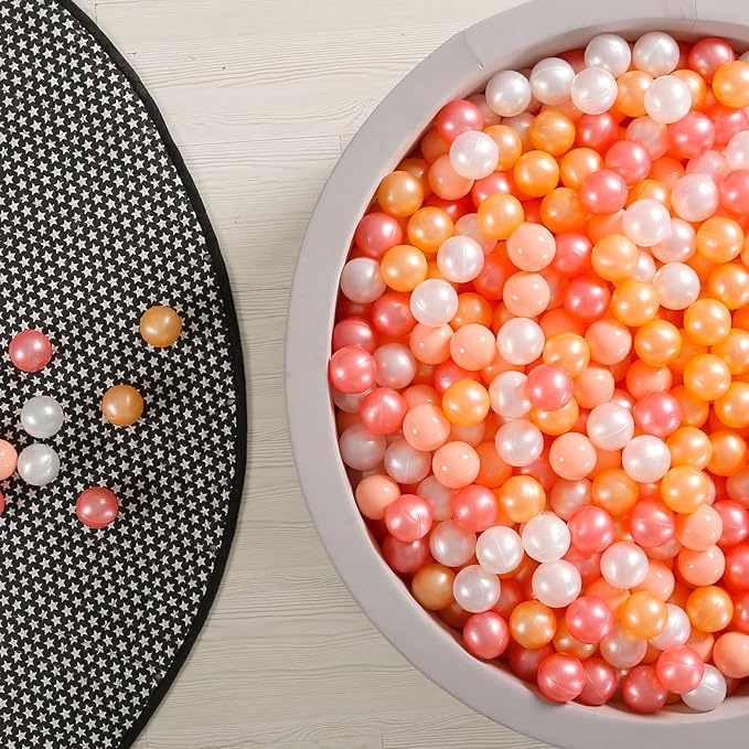 GOGOSO Ball Pit Balls for Toddlers Kids Plastic Balls for Ball-Pit Playpen Pool Baby Play Pastel BPA-Free Non Toxic Play Pastel Crush Proof Bal 50 100 200 500 1000 Count