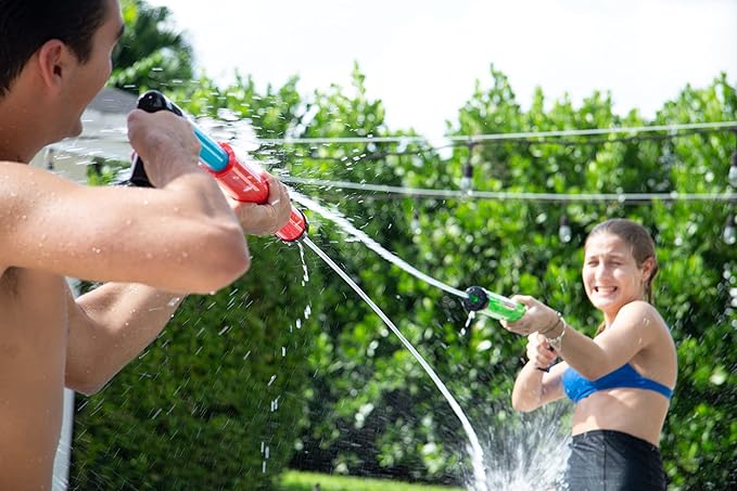 Stream Machine Water Gun Launcher - Single Barrel Water Blaster - Squirt Gun for Outdoor Games - Swimming Pool Toys (Colors Vary)