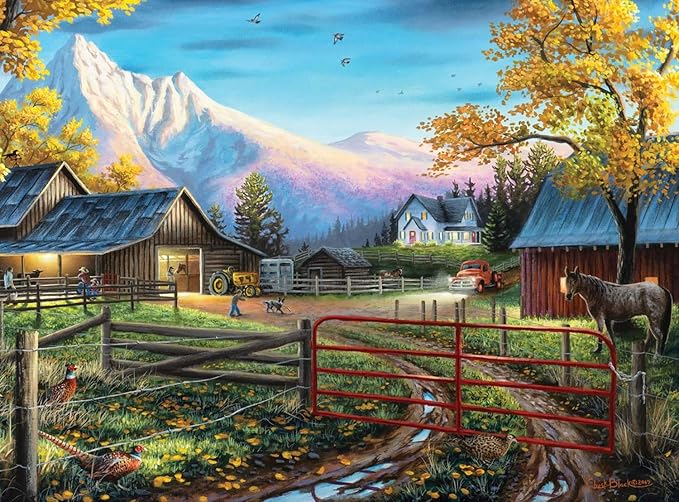 Buffalo Games - Country Life - Charles Black - The Western Lifestyle - 1000 Piece Jigsaw Puzzle for Adults - Challenging Puzzle Perfect for Game Nights - Finished Size is 26.75 x 19.75
