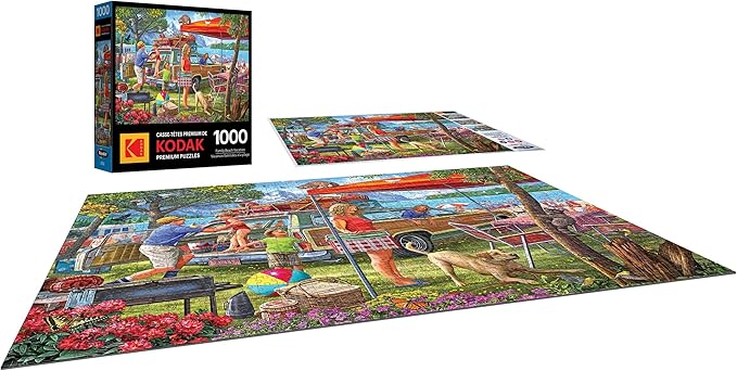 RoseArt - Kodak Premium - Family Beach Vacation - 1000 Piece Jigsaw Puzzle for Adults
