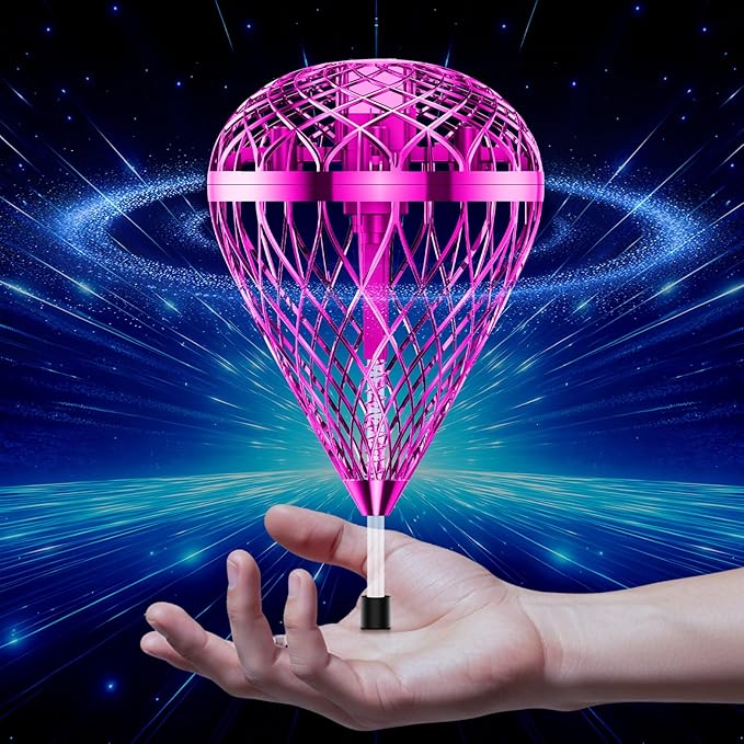 Tikduck 2026 Flying Bouncing Ball Toy - USB Rechargeable, Hand-Controlled with 3D Flips & Multi-Player Fun - Interactive Orb Toy for Kids, Teens & Adults - Indoor & Outdoor Play (Purple)