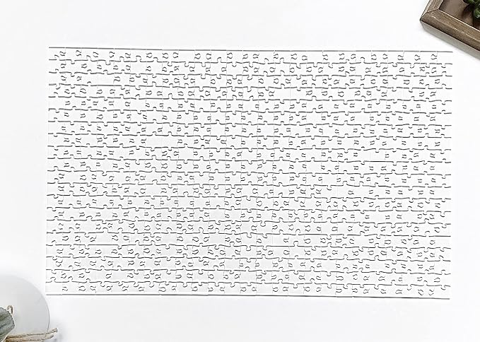 CM Originals The Clearly Impossible Puzzle 500 Pieces Hard Puzzle for Adults (Acrylic, Jigsaw, 18.75x11 inches, 1 Pound, Made in USA)