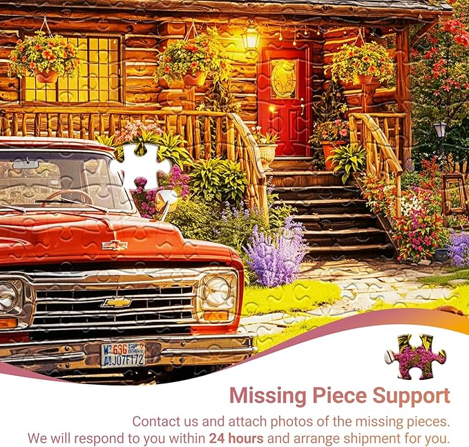 Lake Cabin Puzzles for Adults 1000 Pieces, Impossible Hard Difficult Challenging Jigsaw Puzzle 1000 Pieces, Christmas Birthday Gifts Home Decor for Adults/Friends/Family