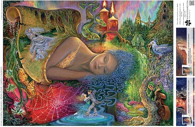 Buffalo Games - Josephine Wall - Colorful Dreaming - 1000 Piece Jigsaw Puzzle for Adults -Challenging Puzzle Perfect for Game Nights - Finished Size is 26.75 x 19.75