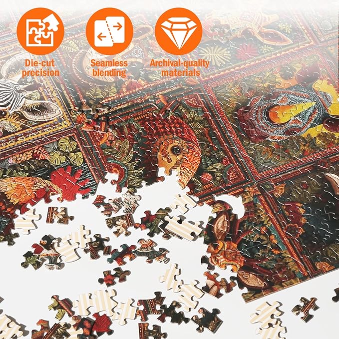 Jigsaw Puzzles for Adults 1000 Pieces, Animal Collection Difficult Challenging Unique Puzzle for Game Night Family Home Decor, 20x27 Inches, Animal Knitting