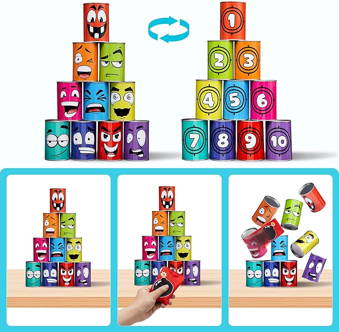 3 in 1 Bean Bag Toss Outdoor Toys for Toddlers Kids, Cornhole Outside Toys, Carnival Game Toodler Outdoor Indoor Gift for Birthday or Christmas for Ages 3-12 (Animal)