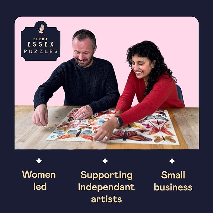 Elena Essex Puzzles for Adults 1000 Pieces - House of Cards, 1000 Piece Puzzle for Adults, Jigsaw Puzzles 1000 Pieces, Cool Deck Pack of Cards Puzzle, Size 28x20 inches