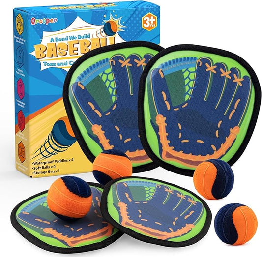 Toss and Catch Ball Game Kids Toys for 3 4 5 6 7 8 Year Old Boys Girl Birthday Gift, Outdoor Games Yard Play Beach Pool Toys for Kids Age 4-8 8-12 Toddler Baseball Glove