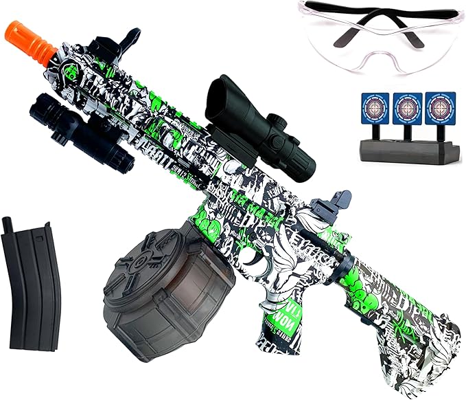 Gel Ball Blaster with Goggles, Outdoor Games Toys for Activities Team Game - Ages 14+