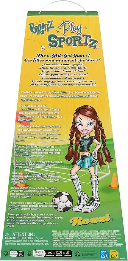 Bratz Play Sportz Roxxi Fashion Doll with Accessories, Soccer