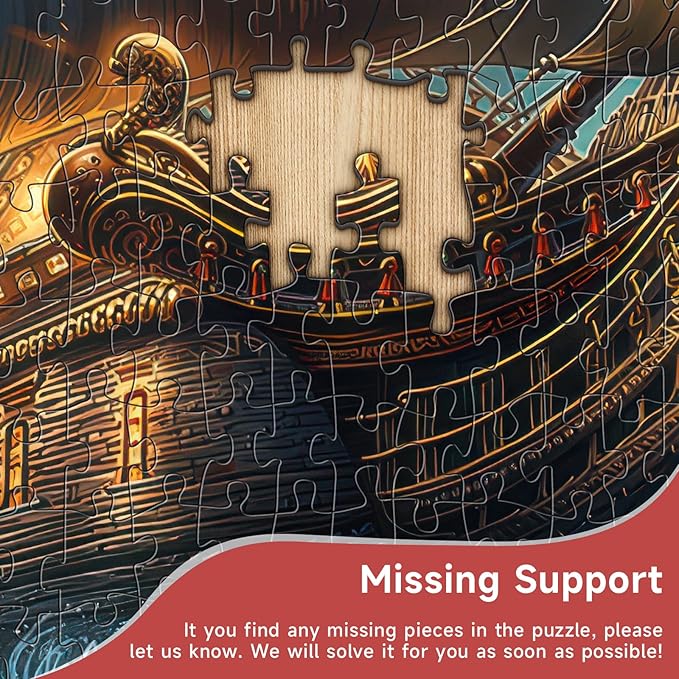 Kraken and Galleon 1000 Piece Puzzle for Adults - Fantasy Nautical Myth Art, Mystical Underwater Scene, Poster & Lettered Back, 22.8" Square HD, Gift for Mythology & Adventure Lovers