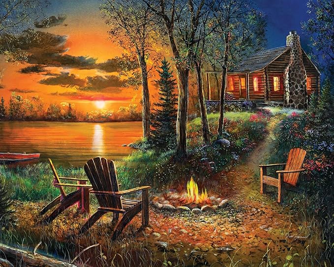 Springbok's 1000 Piece Jigsaw Puzzle Summer Sunset - Made in USA