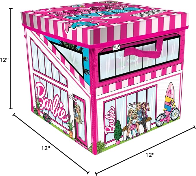 Barbie ZipBin 40 Doll Dream House Toy Box & Playmat