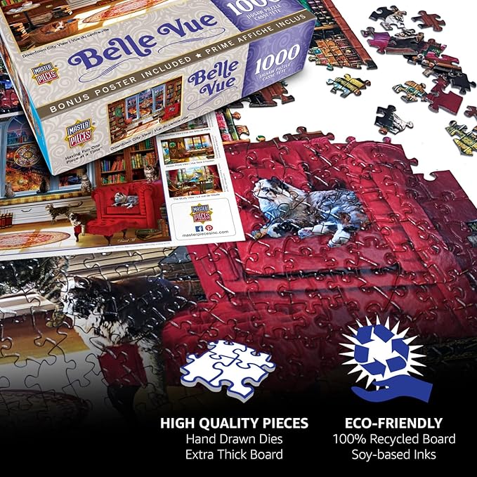 MasterPieces 750 Piece Jigsaw Puzzle for Adults, Family, Or Youth- Three Beauties - 18"x24"