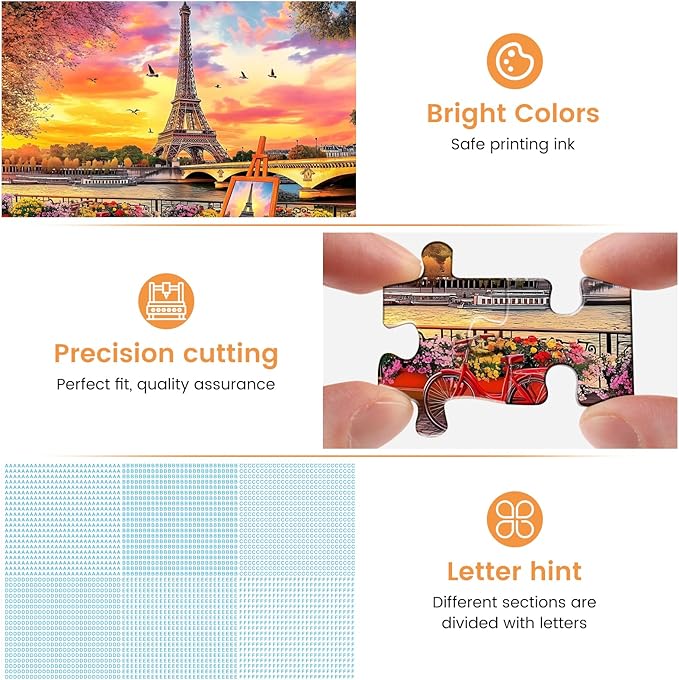500 Piece Puzzles for Adults,Jigsaw Puzzles 500 Pieces Tower Puzzles for Adults 500 Pieces Romance Sunset Puzzle Adult Jigsaw Puzzles Games Premium Cardboard Puzzle for Tabletop Family Activity Gift