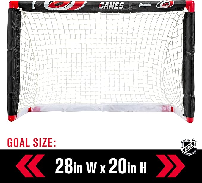Franklin Sports NHL Mini Hockey Set - Kids Indoor Knee Hockey Goal, Ball, + 2 Stick Combo - Youth Team Indoor Toy Set - Official - Ages 3+