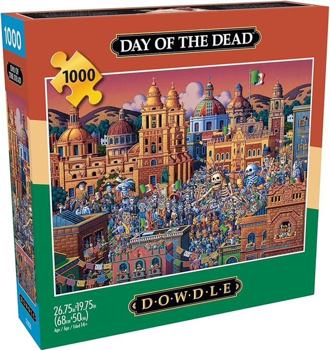 Buffalo Games - Eric Dowdle - Day of the Dead - 1000 Piece Jigsaw Puzzle for Adults -Challenging Puzzle Perfect for Game Nights - Finished Size is 26.75 x 19.75