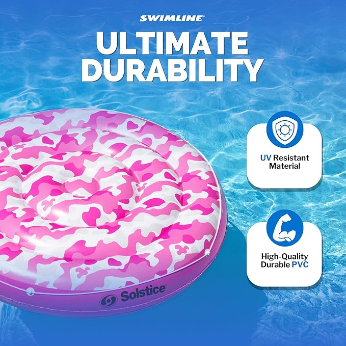 SWIMLINE SOLSTICE 16156 Camo Print Inflatable Pool Island