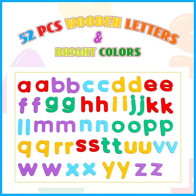 Preschool Learning Activities, Learning Toys for 3 Year Old Boys Girls See & Spell Matching Letter Game with Alphabet Cards for Kids, Preschool CVC Word Builders Toy