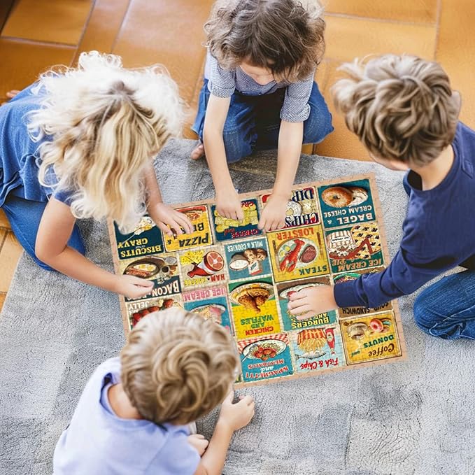Jigsaw Puzzle for Adults Family Puzzle Game Food Combos Funny Jigsaw Puzzle (Food Combos, 500 Pieces)