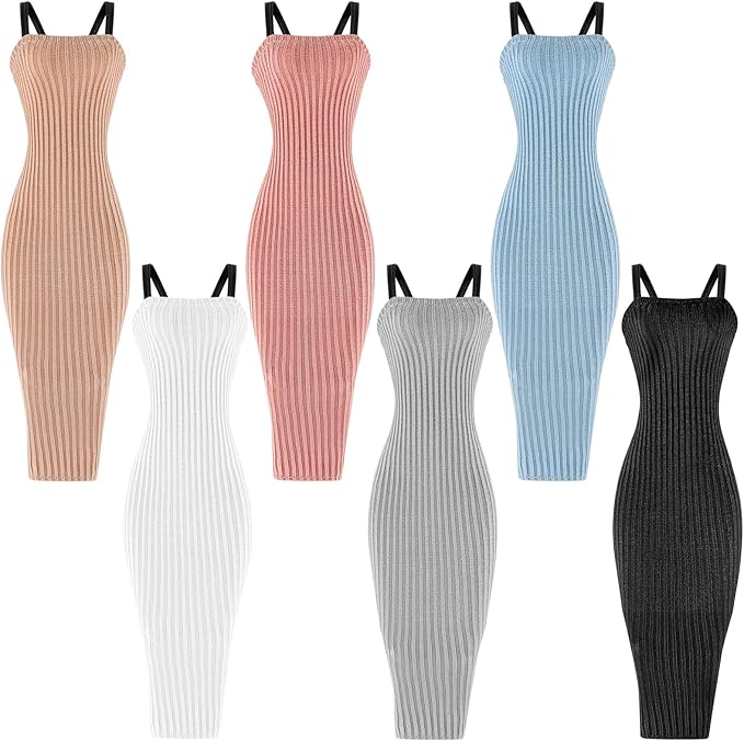 Fourluoo 6 Pcs Spring Doll Clothes 11.8 Inch Fashion Doll Outfits Pants Dresses Skirts Sweet for Xmas Fall Birthday Gifts(Fashion Style)