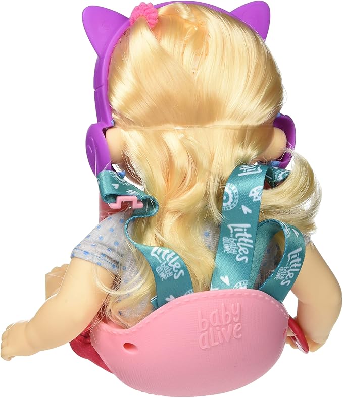 Baby Alive Littles, Carry ‘n Go Squad, Little Chloe Blonde Hair Doll, Doll Carrier, Accessories, Toy for Kids Ages 3 Years and Up