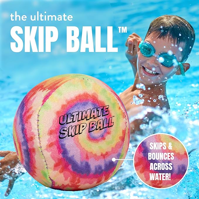 Activ Life The Ultimate Water Skip Balls, Water Bouncing Ball for Swimming Pool, Beach Toys for Friends, Family, Kids and Adults