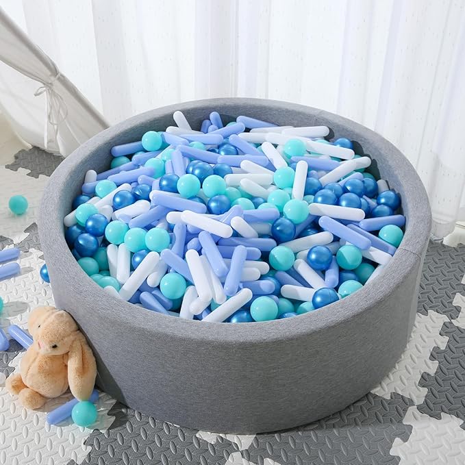 STARBOLO Ball Pit Balls for Kids -Pack of 150 200 500 Colorful Ball Pit Balls Crush Proof Plastic Toy Balls for Toddlers Ball Pit, Ball Pit Play Tent, Baby Pool Water Toys