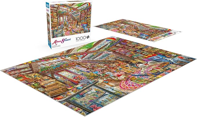 Buffalo Games – Aimee Stewart - Toy Shoppe - 1000 Piece Jigsaw Puzzle - Colorful Puzzles – Precision-Cut Pieces, Beautiful Artwork, and Hours of Relaxing Fun