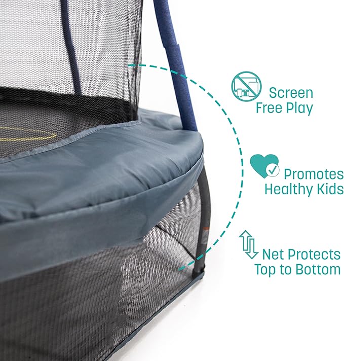 Mini Trampoline with Enclosure Net