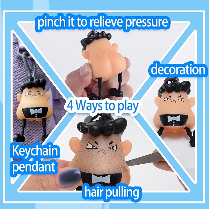 Master for 14+ Ages Hair Pulling Fidget,Trichotillomania Pop Fidget Toys,Gag Novelty,Asmr Picking Stress Relief Toy,Anti Anxiety Venting Novelty Toys Birthday Party Favors