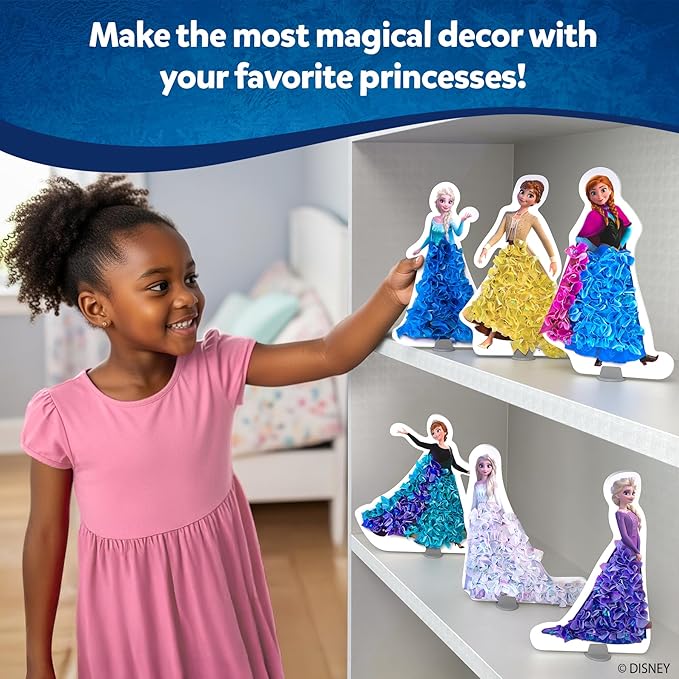 Skillmatics Poke-in Art – Disney Frozen, Mess-Free Fun for Kids, DIY Wood Craft Kits, Creative Activity, Gifts for Girls Ages 4, 5, 6, 7, 8, 9, Includes Elsa & Anna