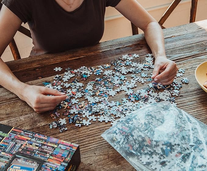 Blockbuster Era 1000-Piece Jigsaw Puzzle, Brain Teaser for Kids and Adults | 28 x 20 Inches